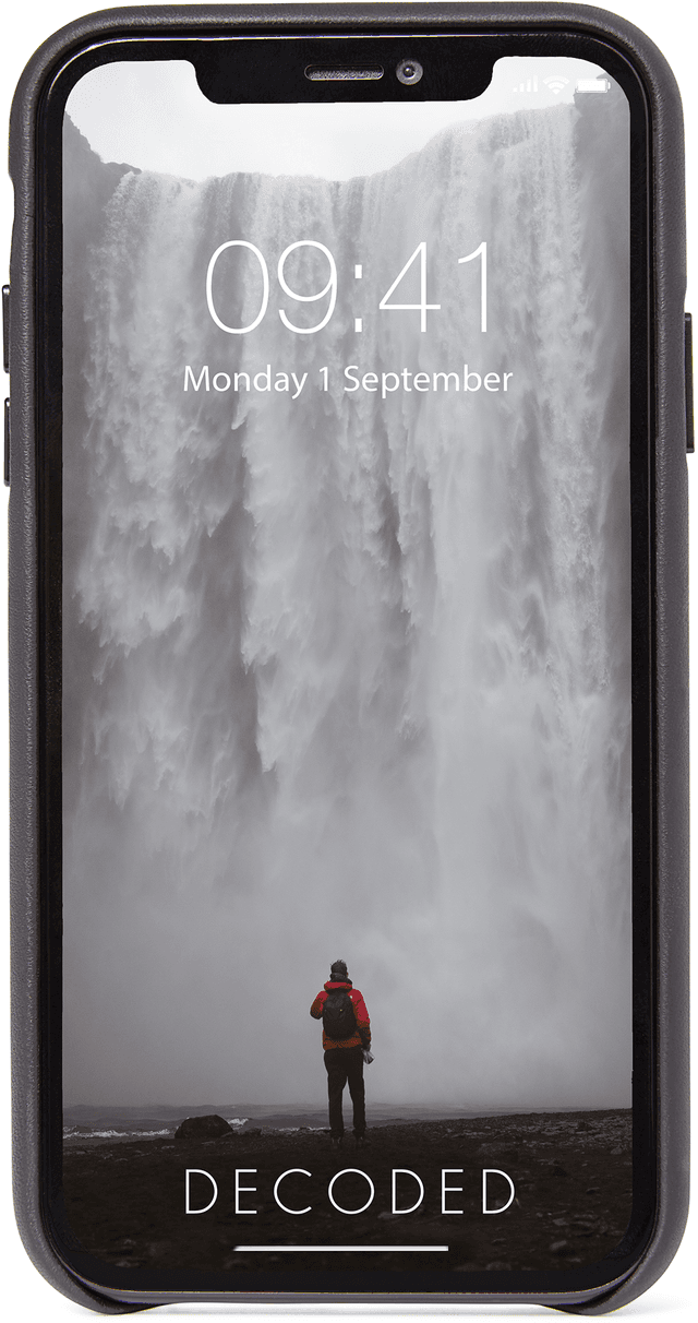 DECODED Leren Backcover iPhone 11 Pro Max Zwart