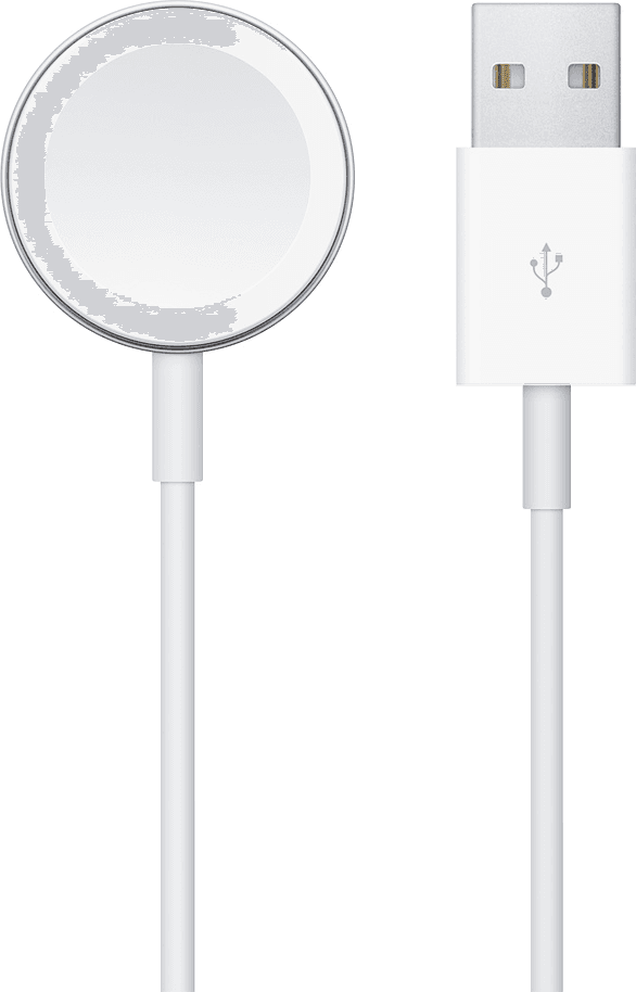 APPLE Watch Magnetische Oplaadkabel USB-A 1 M Wit Oplaadkabel Wit — afbeelding 1