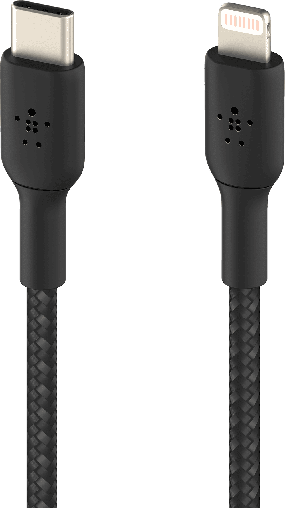 BELKIN USB‑C naar Lightning Oplaadkabel – gevlochten (incl. 1m USB‑C naar Lightning kabel, 2m, Zwart) — afbeelding 1
