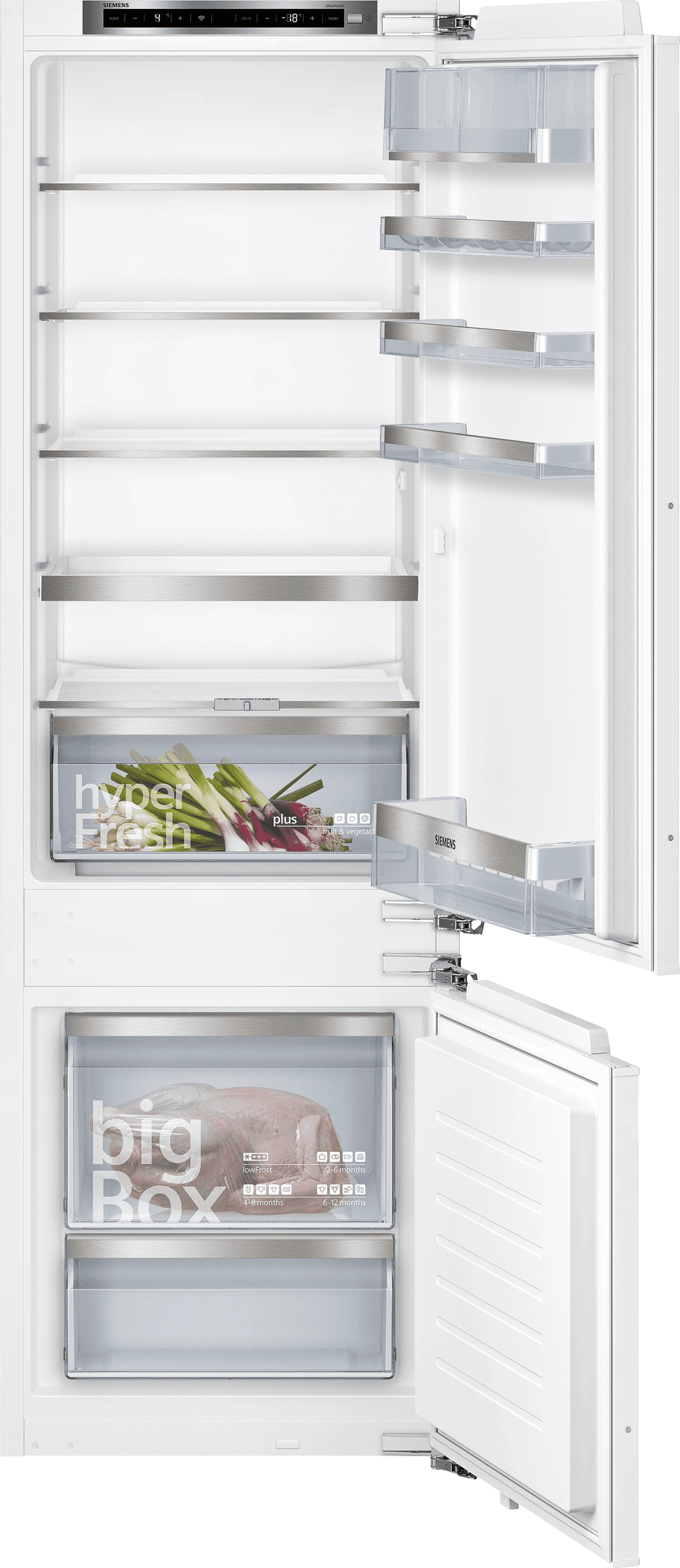 SIEMENS KI87SAFE0 hyperFresh - Inbouw Koel-vriescombinatie - Nishoogte 177.5 cm — afbeelding 1