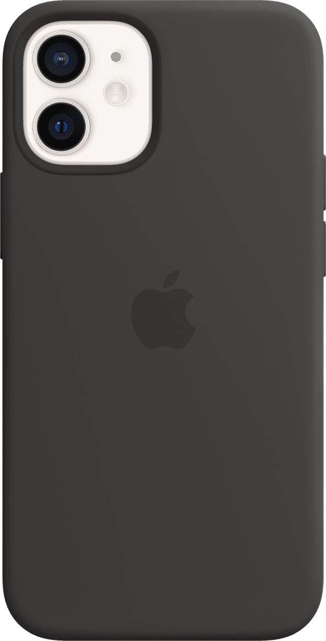 APPLE iPhone 12 mini Siliconen Case Zwart