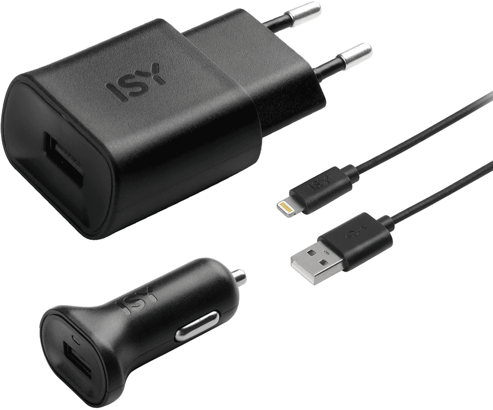 ISY ITS-2000 Lightning-reislader Zwart — afbeelding 1