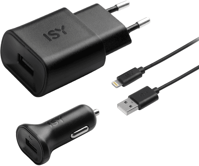 ISY ITS-2000 Lightning-reislader Zwart