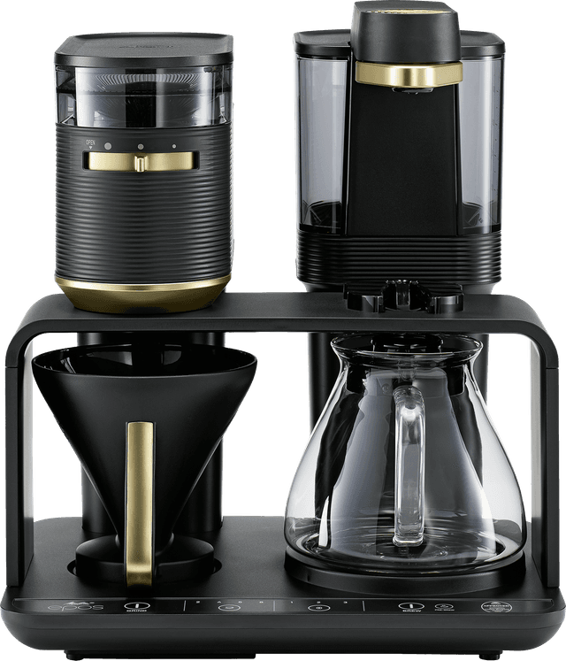 MELITTA EPOS 1024-02 Goud - Filterkoffiezetapparaat met Glazen kan - 1 l - Zwart