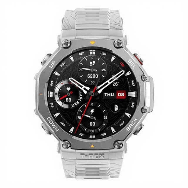 Amazfit T-Rex 3 3,81 cm (1,5 inch) AMOLED digitaal touchscreen 480 x 480 pixels roestvrij staal GPS