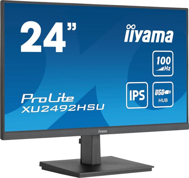 iiyama ProLite 24'' IPS-technologiepaneel met USB-hub en 100 Hz verversingssnelheid