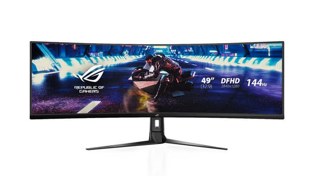ASUS ROG Strix XG49VQ computermonitor, 124,5 cm (49 inch), 3840 x 1080 pixels, ultrawide full hd led, zwart