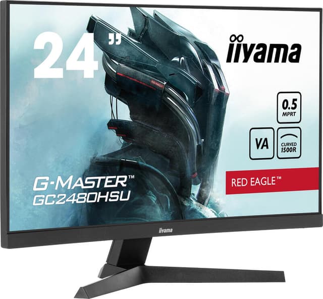 iiyama G-MASTER GC2480HSU Red Eagle gebogen monitor met verversingssnelheid van 180 Hz