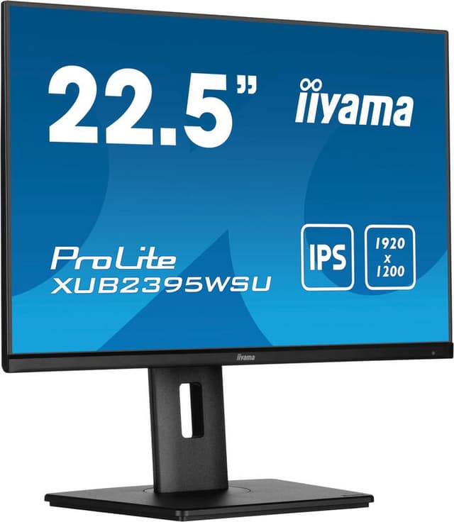 iiyama ProLite 22,5 inch 1920 x 1200-monitor met IPS-paneeltechnologie en in hoogte verstelbare standaard