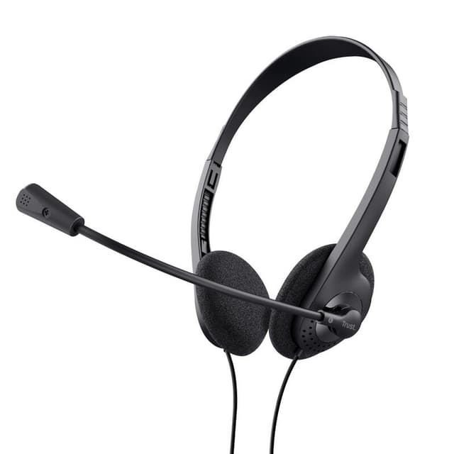 Trust 21665 oordopjes/headset bedraad in het oor bellen/muziek zwart