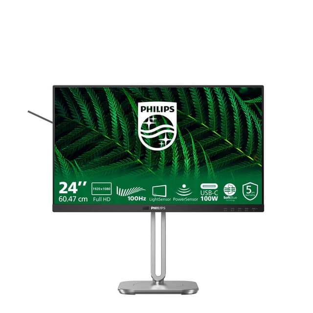 Philips 5000-serie 24B2G5301/00 computermonitor 60,5 cm (23,8") 1920 x 1080 pixels Full HD LCD zwart