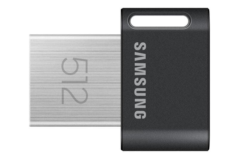 Samsung FIT Plus USB-stick 512 GB USB Type-A 3.2 Gen 1 (3.1 Gen 1) zwart, roestvrij staal — afbeelding 1