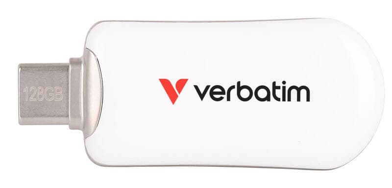 Verbatim Plectra USB-C flashdrive 128 GB wit — afbeelding 1
