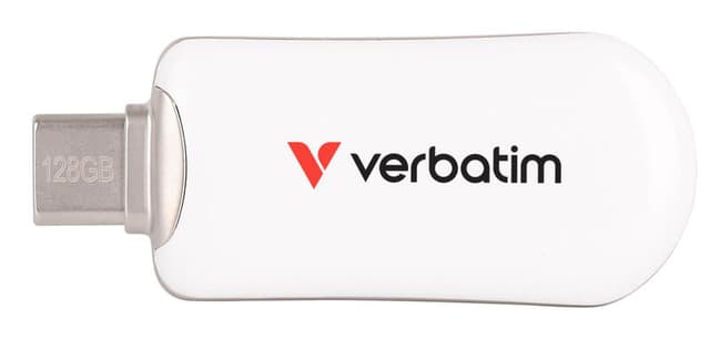Verbatim Plectra USB-C flashdrive 128 GB wit
