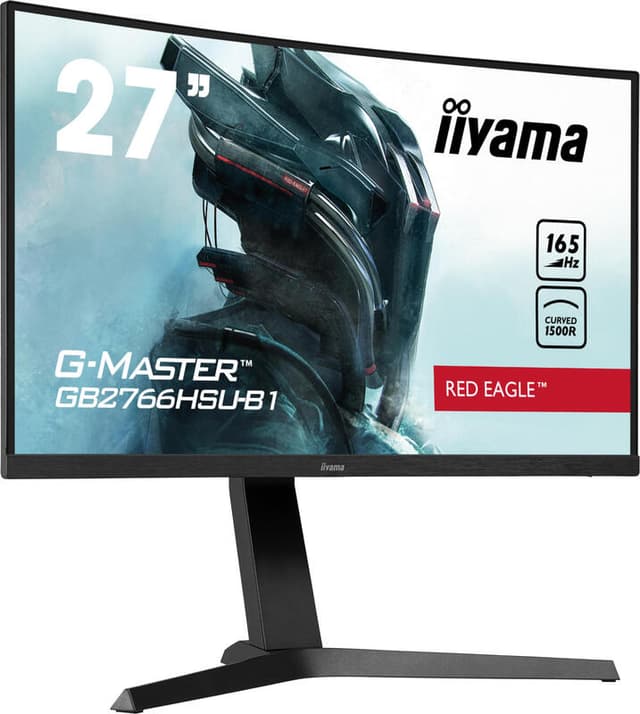 iiyama G-MASTER GB2766HSU-B1 LED-scherm, 68,6 cm, Full HD (1920 x 1080 pixels), gebogen, met FreeSync Premium, zwart