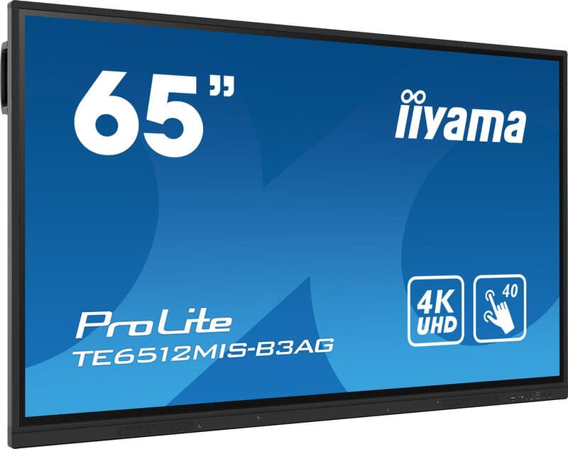 iiyama TE6512MIS-B3AG beeldscherm kiosksysteem 165,1 cm (65") LCD wifi 400 cd/m² 4K Ultra HD Zwart Touchscreen Android 11 24/7 — afbeelding 1