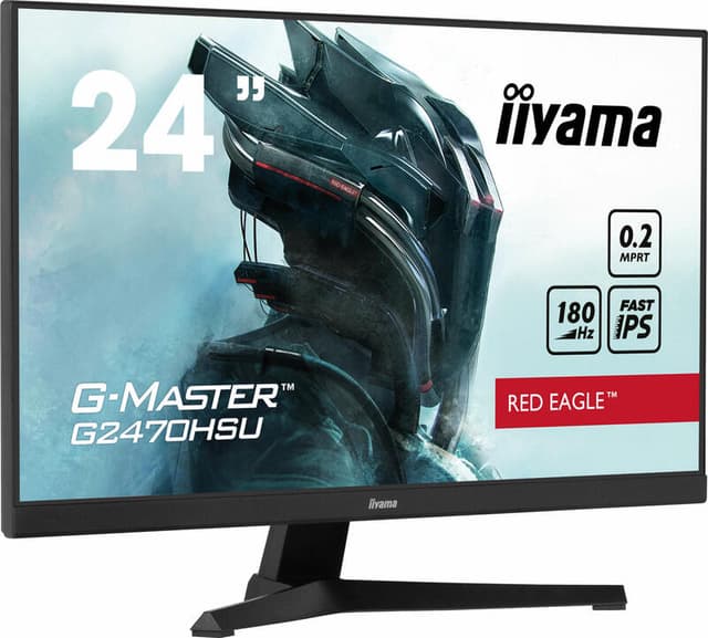 iiyama G-MASTER ontketen je volledige gamingpotentieel met de snelle IPS G2470HSU Red Eagle