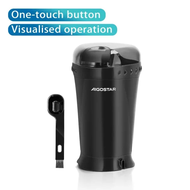 Aigostar CG-200 - Elektrische koffiemolen - 200 W, RVS mes, 60 g capaciteit — afbeelding 1