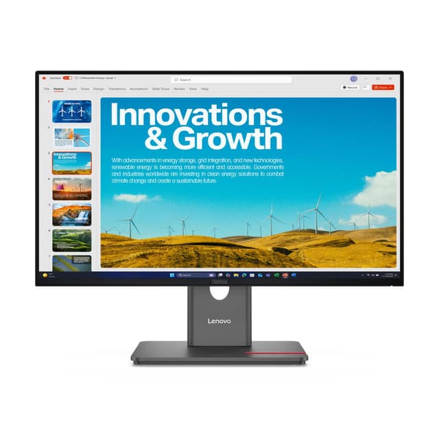Lenovo ThinkVision P24QD-40 led-scherm 60,5 cm (23,8") 2560 x 1440 pixels Quad HD lcd zwart