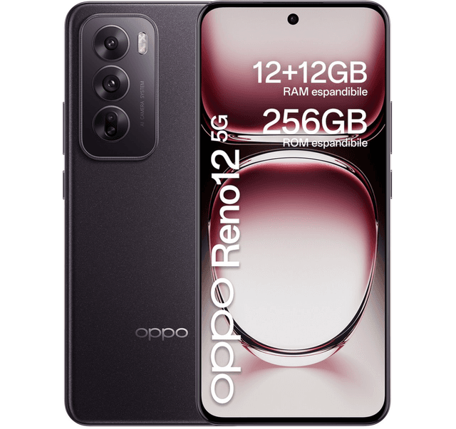OPPO Reno12 256GB Zwart Bruin 5G