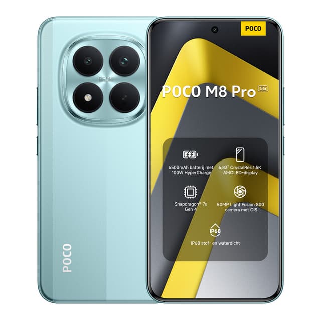 POCO M8 Pro 5G Groen 12 GB RAM 512 GB ROM, Origineel Met Officiële Garantie