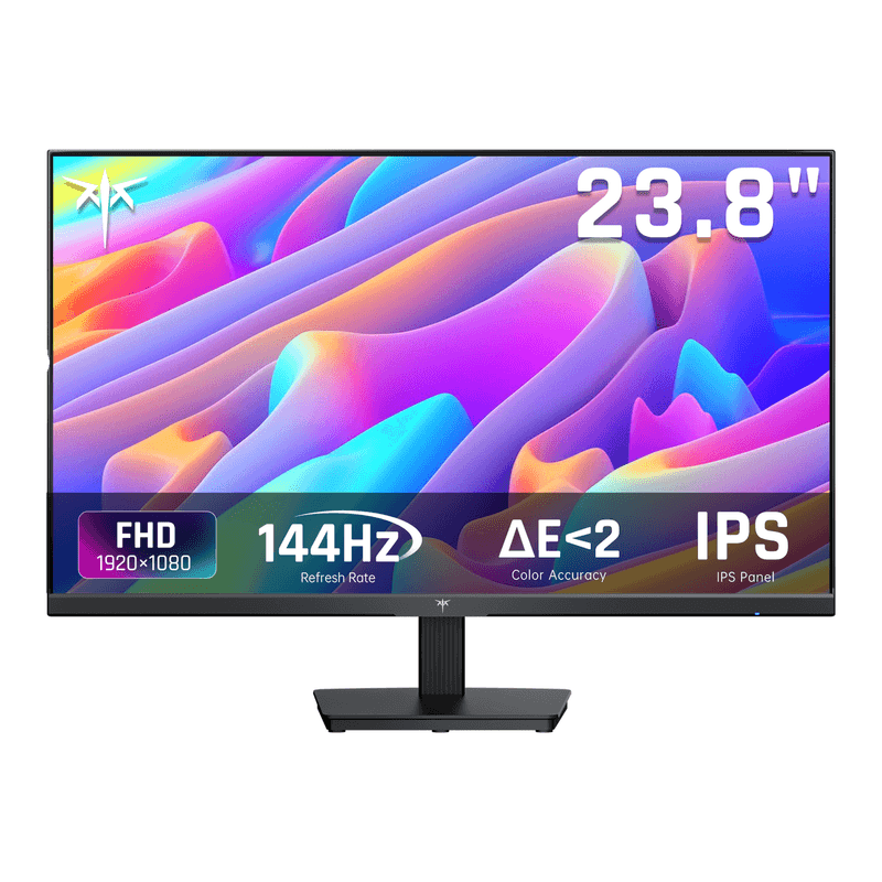 Ktc 24 inch gaming monitor 144 Hz 1080P FHD, IPS computermonitor met 1500:1 contrast, 116% sRGB, Adaptive Sync, HDMI DP eye care kantbaar desktopdisplay voor pc-gamer & kantoorwerk, H24B9S — afbeelding 1