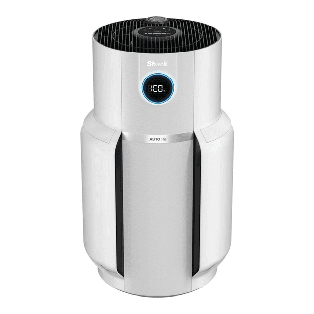 Shark NeverChange Max luchtreiniger voor maximaal 5 jaar: Grote ruimtes tot 130 m², HEPA-filter gaat 5 jaar mee, Vangt 99,97% van de allergenen op, Automatische modus, Stil, LED-display, Wit HP300EU