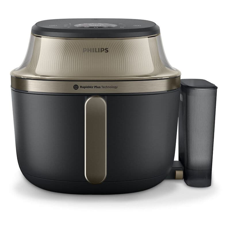 Philips 5000 Serie Airfryer met Stoom – 7,2L – Zwart – Voor 5 personen – 21 Kookfuncties (NA543/00) — afbeelding 1