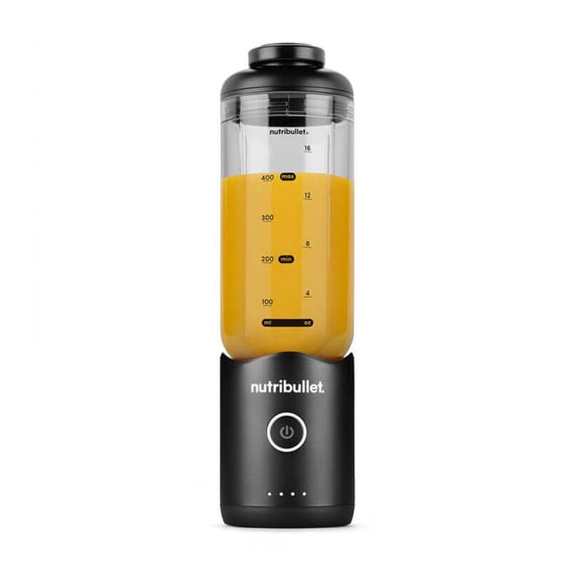 Nutribullet Flex 590 ml draagbare blender - Zwart - Opvouwbaar ontwerp - 590 ml capaciteit - Oplaadbare batterij - USB-C-opladen - Voor blenderen onderweg
