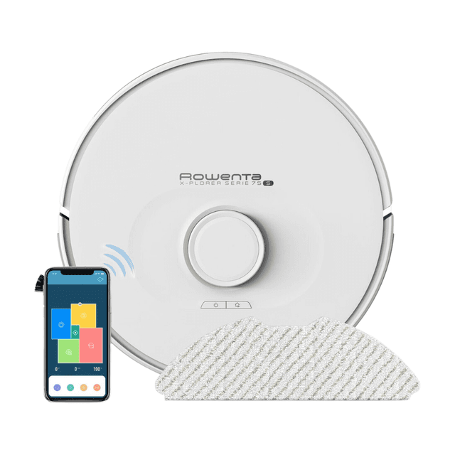 Rowenta RR8567 X-Plorer 4-in-1 robotstofzuiger met dweilfunctie, lasernavigatie, 120 min, tapijtherkenning