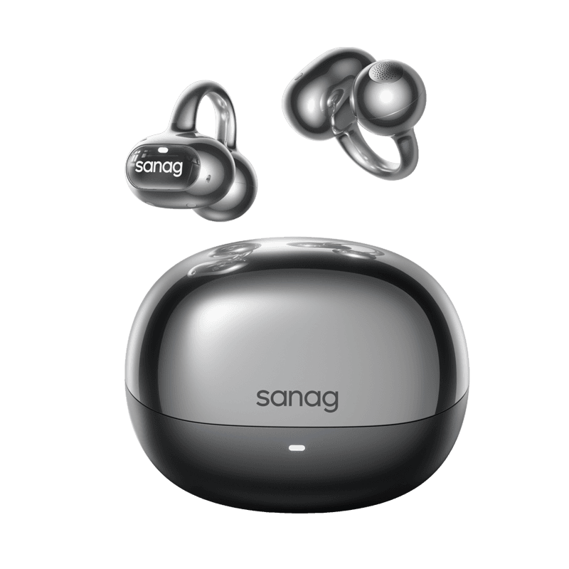 Sanag S8S Ultra Oorclip Bluetooth-hoofdtelefoon met botgeleiding, open-back ontwerp en AI-sportmodus — afbeelding 1