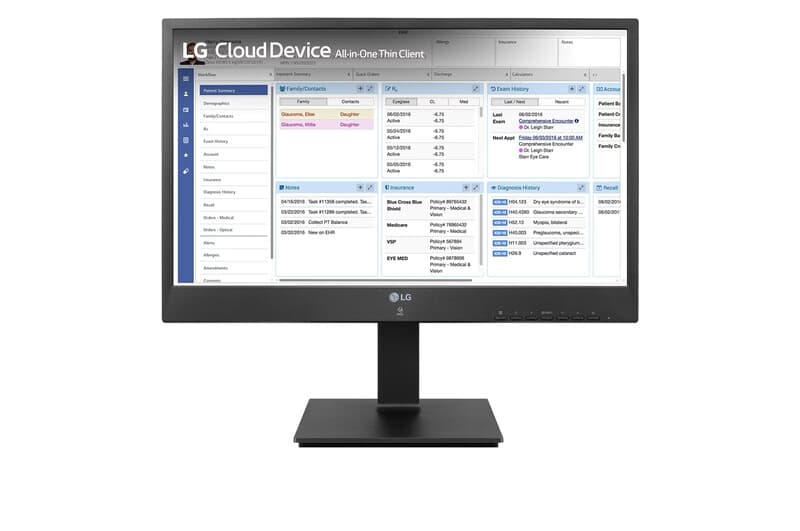 LG 24CR661N-2P.AEU 24" FHD (1920×1080) LED 60 Hz – Dunne client wit — afbeelding 1
