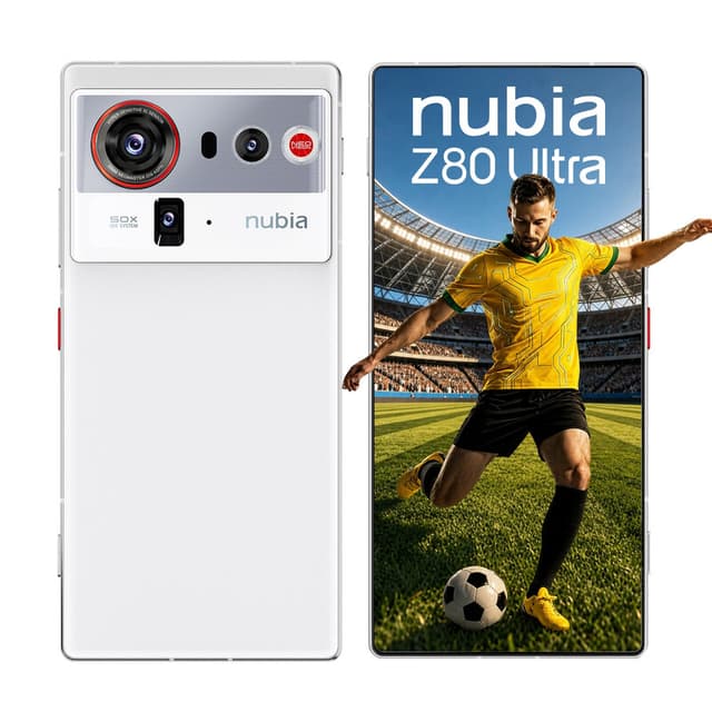 nubia Z80 Ultra 5G ontgrendelde Android-smartphone, Snapdragon 8 Elite (Gen 5), 50 MP AI-driecamera, 80 W draadloos opladen, 6,8 inch 144Hz AMOLED volledig scherm, gaming-smartphone, 16GB+512GB