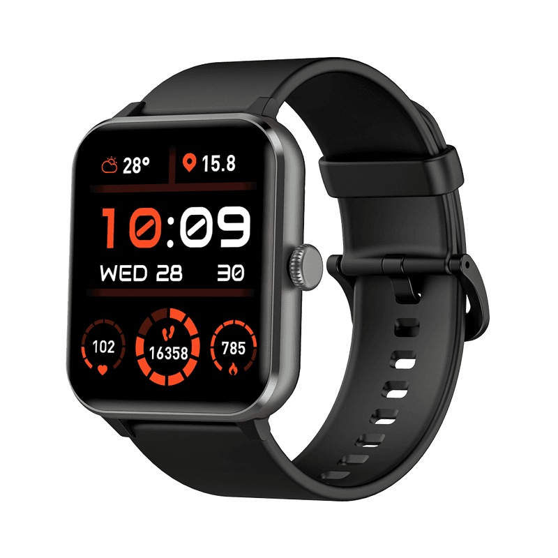 Blackview R50 smartwatch met 1,85-inch scherm, batterijduur van 25 dagen, hartslag- en slaapmonitor, bellen via Bluetooth en meer dan 100 sportmodi – smartwatch voor Android/iOS — afbeelding 1