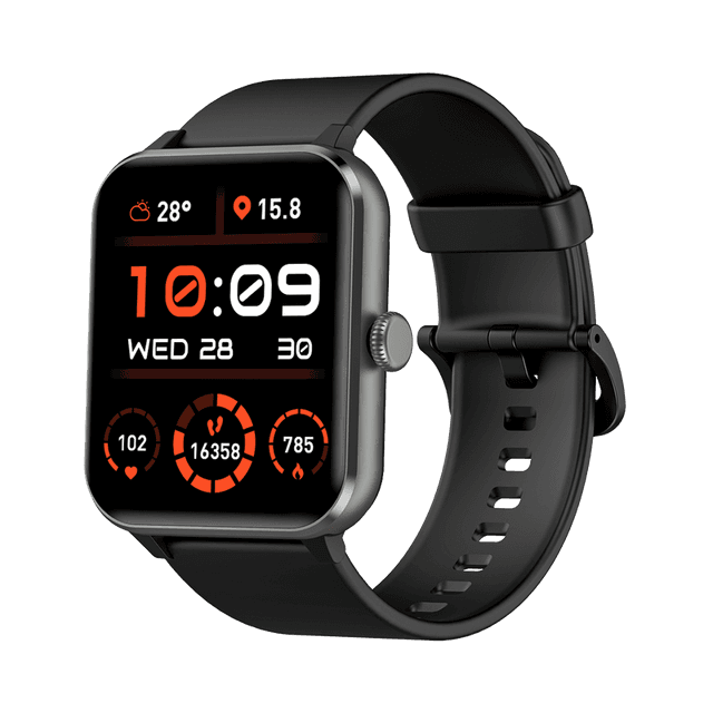 Blackview R50 smartwatch met 1,85-inch scherm, batterijduur van 25 dagen, hartslag- en slaapmonitor, bellen via Bluetooth en meer dan 100 sportmodi – smartwatch voor Android/iOS