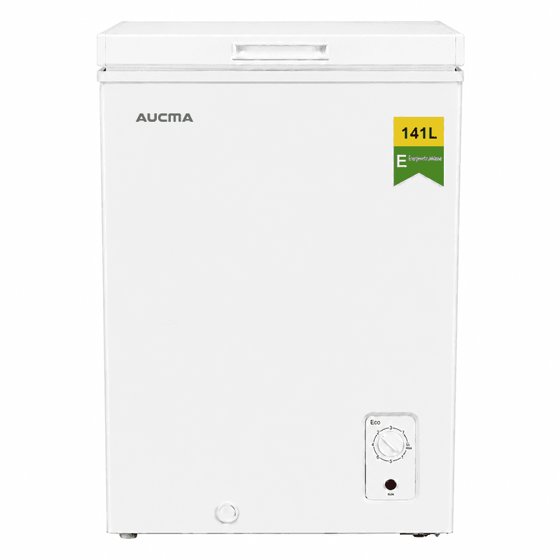 AUCMA 141 L omkeerbare vrieskist, omschakelbare koelkast & vriezer, mini diepvrieskast met open bovenkant, energieklasse E, stille werking, 7-traps thermostaat, uitneembaar mandje & ontdooi-afvoer, geschikt voor huis, appartement & garage — afbeelding 1