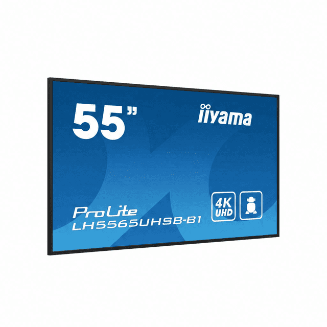 iiyama LH5565UHSB-B1 digitaal informatiebeeldscherm kioskontwerp 138,7 cm (54,6 in.) led Wi-Fi 800 cd/m² 4K Ultra HD zwart ingebouwde processor Android 11 24/7