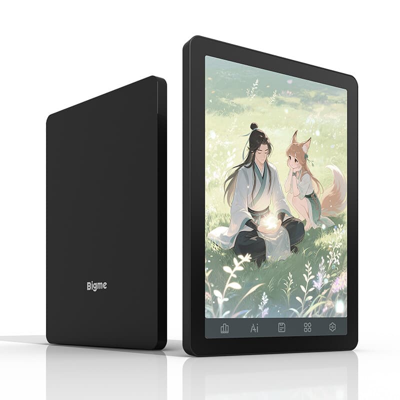 Bigme E-Book Reader B6, 6-inch e-ink e-reader, zwart, 36 niveaus voorzijverlichting, Android 14 OS met Google Play, 4+64 GB — afbeelding 1