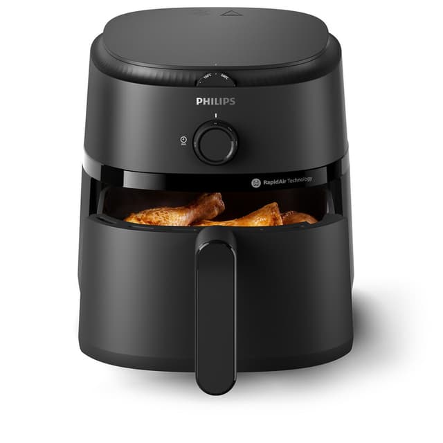 Philips 1000 Serie Airfryer – 4,2L – Zwart – Voor 4 personen – 12 Kookfuncties (NA120/00)
