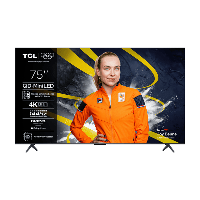 TCL 75Q6C – 75 inch – 4K Mini-LED – 144Hz Smart TV