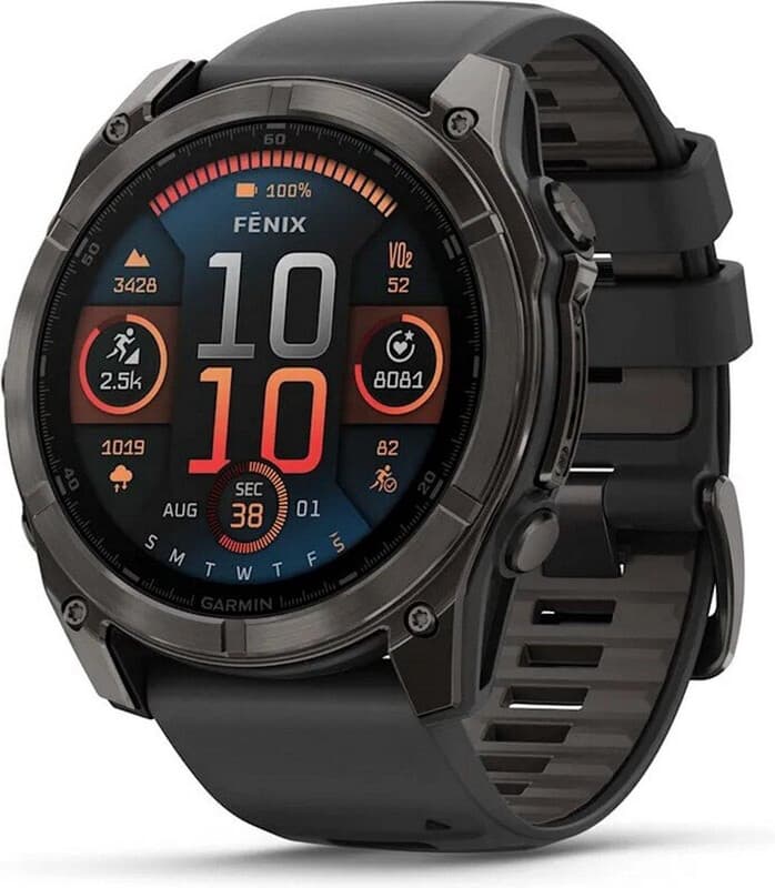 Garmin fenix 8 - 51 mm Saffier AMOLED Zwart/Grijs TitaniumDLC — afbeelding 1