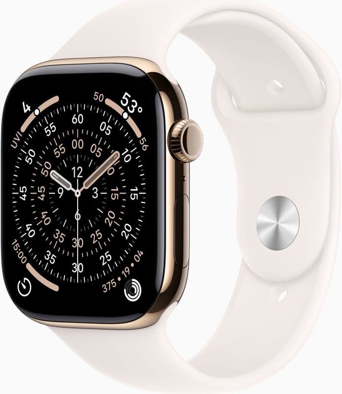 Apple Watch Series 11 GPS + Cellular 46 mm, goudkleurig titanium — afbeelding 1