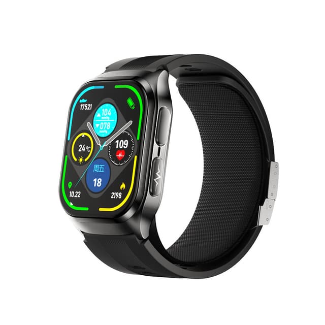 Smartwatch dido G80S met pomptechnologie – Gezondheidsmonitoring voor bloedglucose, bloeddruk, urinezuur, lipiden – Nauwkeurige meting van hartslag, ECG, zuurstofverzadiging, slaap en sportactiviteiten