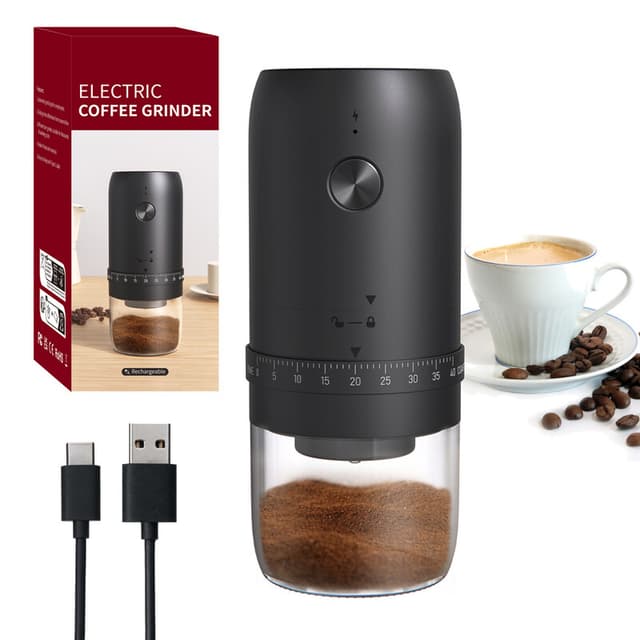 Cliton Elektrische Koffiemolen Zwart
