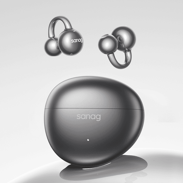 sanag S7S ultragevoelige sporthoofdtelefoon met lange gebruiksduur, beengeleiding en Bluetooth voor over het oor met open AI-vertaling