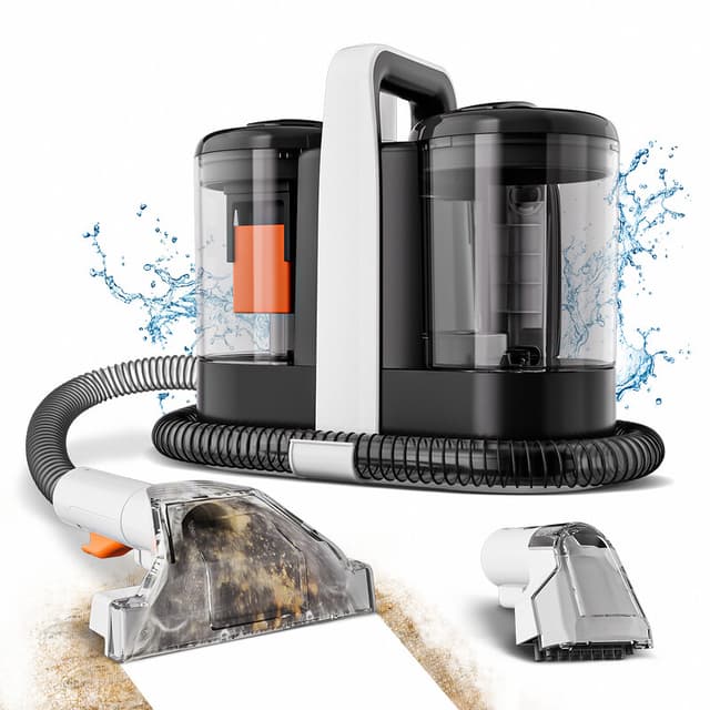 Omeser W07 Handstofzuiger voor tapijt 600 W, 15Kpa, met snoer, natte stofreiniging voor bank, huisdieren en auto