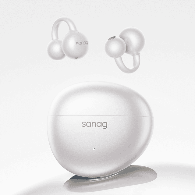 sanag S7S ultragevoelige sportkoptelefoon met lange gebruiksduur, botgeleiding, Bluetooth, ooromsluitend en Open AI-vertaling