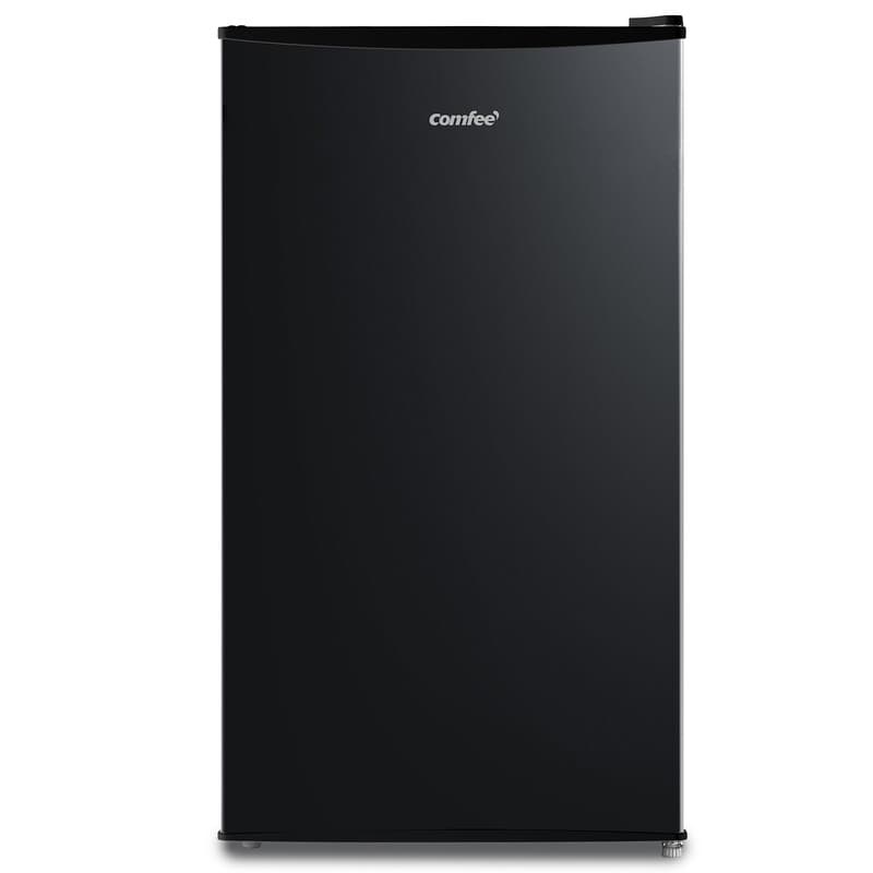 Comfee by Midea RCD115DK2 koel-vriescombinatie, 80 liter tafelmodel, met 12 liter vriesvak, -18 °C tot -8 °C, 4-sterren vriesklasse, 137 kWh/jaar, instelbare temperatuurregeling, zwart — afbeelding 1