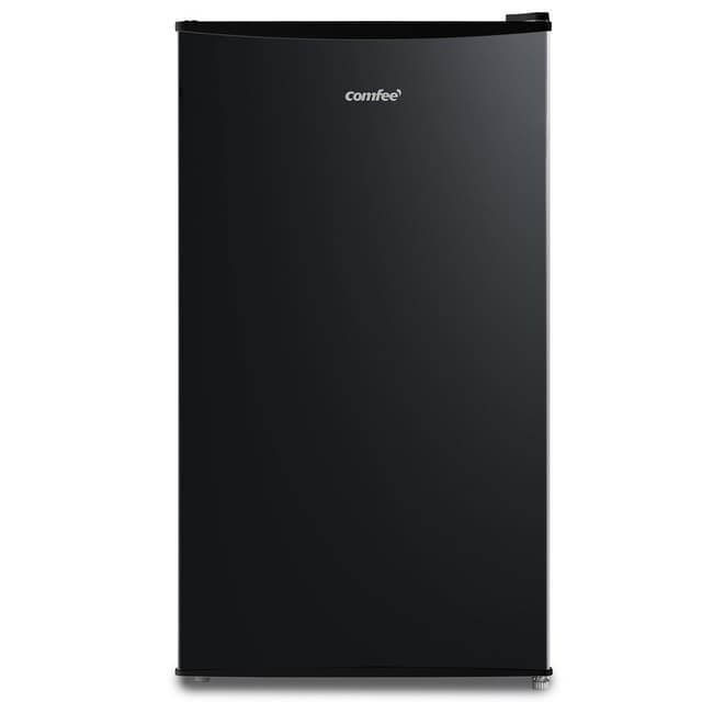 Comfee by Midea RCD115DK2 koel-vriescombinatie, 80 liter tafelmodel, met 12 liter vriesvak, -18 °C tot -8 °C, 4-sterren vriesklasse, 137 kWh/jaar, instelbare temperatuurregeling, zwart