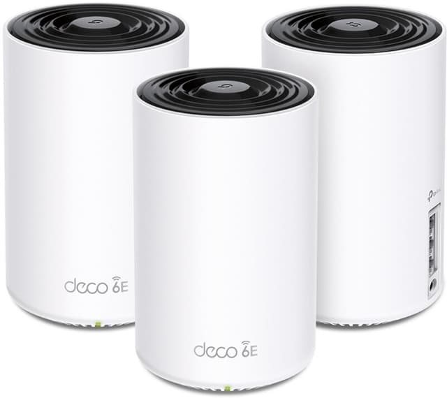 TP-Link Deco XE75 Pro (3-pack) Tri-band (2.4GHz / 5GHz / 6GHz) Wi-Fi 6E (802.11ax) With Internet.